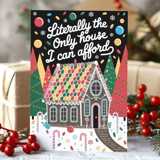 Letterlijk het enige huis dat ik me kan veroorlove feestdagen kaart