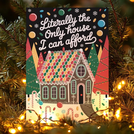 Letterlijk het enige huis dat ik me kan veroorlove feestdagen kaart