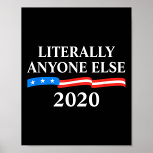 Letterlijk iedereen 2020 anti-Trump Poster
