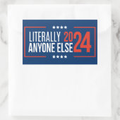 Letterlijk iedereen 2024 rechthoekige sticker (Tas)