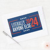 Letterlijk iedereen 2024 rechthoekige sticker (Envelop)