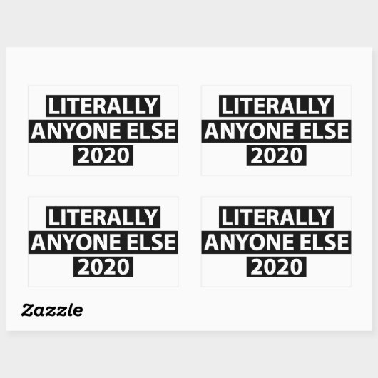 Letterlijk iedereen anders 2020 Sticker (Vel)