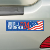 Letterlijk iedereen anders 2024 bumpersticker (Op auto)