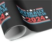 Letterlijk iedereen anders 2024 President USA Elec Cadeaupapier (Rol Hoek)