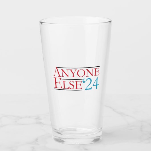 Letterlijk iedereen anders 2024 President USA Elec Glas (Voorkant)