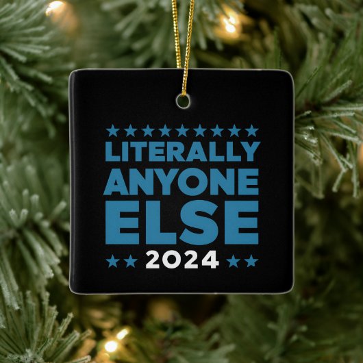 Letterlijk iedereen anders 2024 President USA Elec Keramisch Ornament (Boom)
