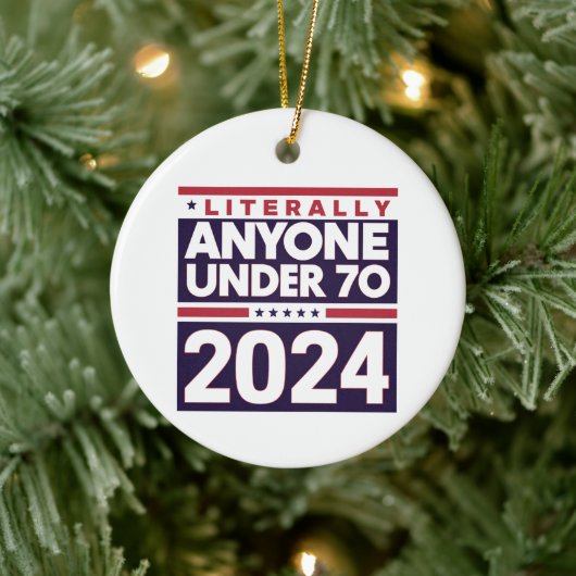 Letterlijk iedereen anders 2024 President USA Elec Keramisch Ornament (Boom)
