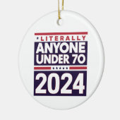 Letterlijk iedereen anders 2024 President USA Elec Keramisch Ornament (Links)