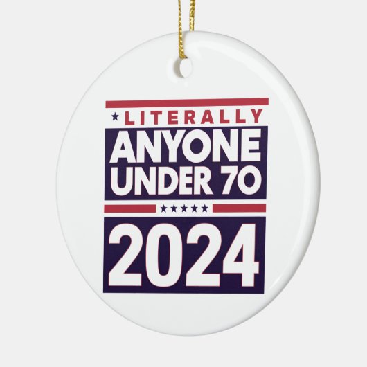 Letterlijk iedereen anders 2024 President USA Elec Keramisch Ornament (Links)