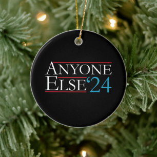 Letterlijk iedereen anders 2024 President USA Elec Keramisch Ornament