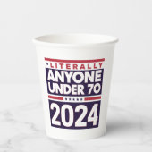 Letterlijk iedereen anders 2024 President USA Elec Papieren Bekers (Voorkant)