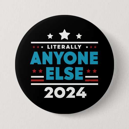 Letterlijk iedereen anders 2024 President USA Elec Ronde Button 7,6 Cm (Voorkant)