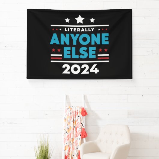Letterlijk iedereen anders 2024 President USA Elec Spandoek (Insitu)