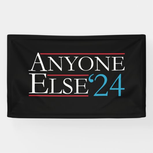 Letterlijk iedereen anders 2024 President USA Elec Spandoek (Horizontaal)
