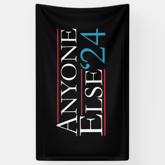 Letterlijk iedereen anders 2024 President USA Elec Spandoek (Verticaal)