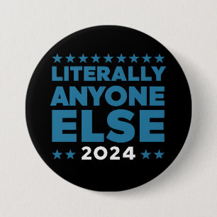 Letterlijk Iedereen Anders 2024 President VS Verki Ronde Button 7,6 Cm