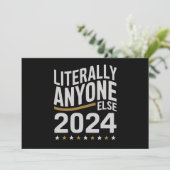 Letterlijk iedereen politieke verkiezingen 2024 kaart (Staand voorkant)