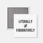 Letterlijk niet in cijfers gelijk magneet (Voorkant / Achterkant)