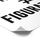 Letterlijk niet in cijfers gelijk poster (Hoek)