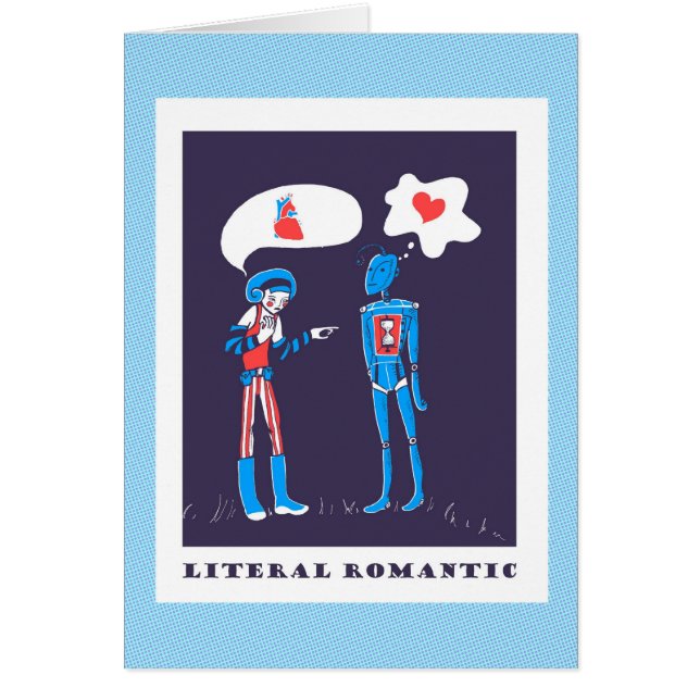 Letterlijk Romantisch - Robot Love in Binary (Voorkant)
