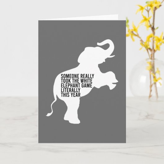 Letterlijk slechtste witte olifantengift kaart (Gele Bloem)