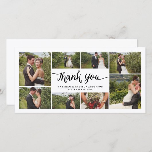 Letterlijk | Weddenschap Hartelijk dank Bedankkaart (Voorkant / Achterkant)