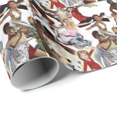 Letterlijke klassiekers en fictieve tekenaars droo cadeaupapier (Rol Hoek)