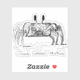 Letterlijke Lateraal Denken Sticker