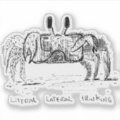 Letterlijke Lateraal Denken Sticker (Voorkant)