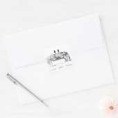 Letterlijke Lateraal Denken Vierkante Sticker (Envelop)