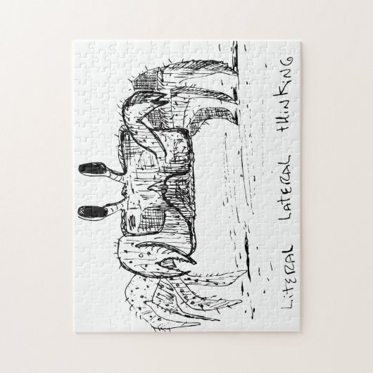 Letterlijke Laterale Denken Legpuzzel (Verticaal)