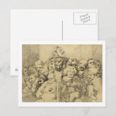 Letterlijke tekens rond de medaille briefkaart (Voorkant / Achterkant)