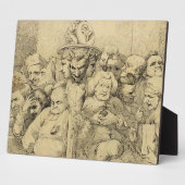 Letterlijke tekens rond de medaille fotoplaat (Zijkant)