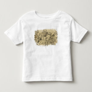 Letterlijke tekens rond de medaille kinder shirts