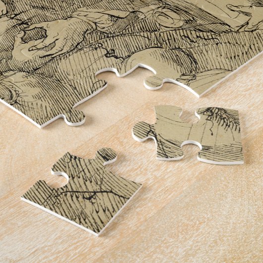 Letterlijke tekens rond de medaille legpuzzel (Zijkant)