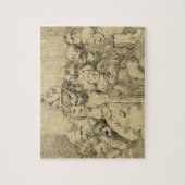 Letterlijke tekens rond de medaille legpuzzel (Verticaal)