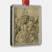 Letterlijke tekens rond de medaille metalen ornament (Rechts)