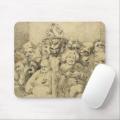 Letterlijke tekens rond de medaille muismat (Met muis)