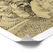 Letterlijke tekens rond de medaille poster (Hoek)