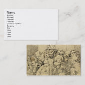 Letterlijke tekens rond de medaille visitekaartje (Voorkant / Achterkant)