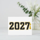 Letterman Afstudeerklas 2027 Briefkaart (Staand voorkant)