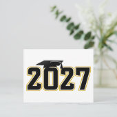 Letterman Afstudeerklas 2027 Briefkaart (Staand voorkant)