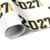 Letterman Afstudeerklas 2027 Cadeaupapier (Rol Hoek)