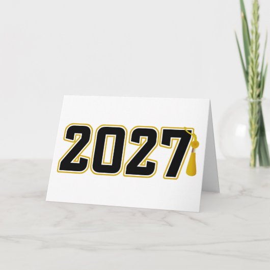 Letterman Afstudeerklas 2027 Kaart (Voorkant)