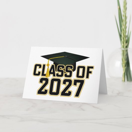 Letterman Afstudeerklas 2027 Kaart (Voorkant)