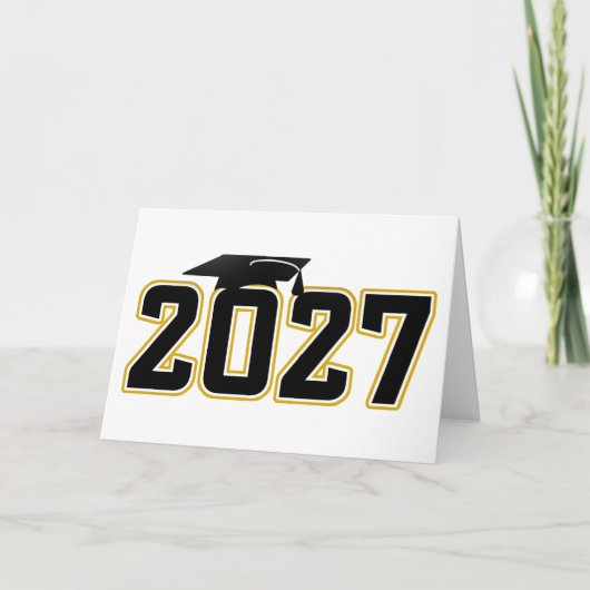 Letterman Afstudeerklas 2027 Kaart (Voorkant)