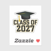 Letterman Afstudeerklas 2027 Sticker (Vel)