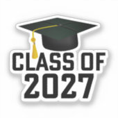 Letterman Afstudeerklas 2027 Sticker (Voorkant)