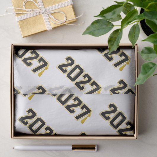 Letterman Afstudeerklas 2027 Tissuepapier (Geschenk)
