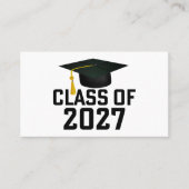 Letterman Afstudeerklas 2027 Visitekaartje (Voorkant)